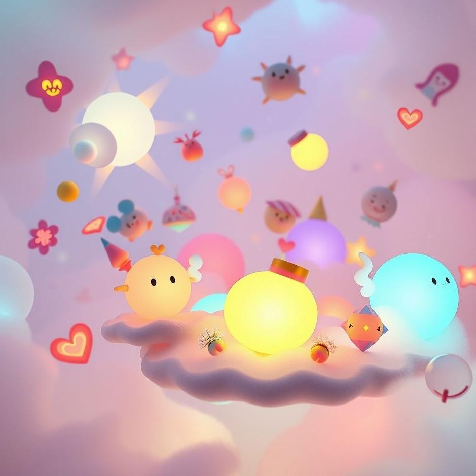 Dream : Colorful objects in a dream