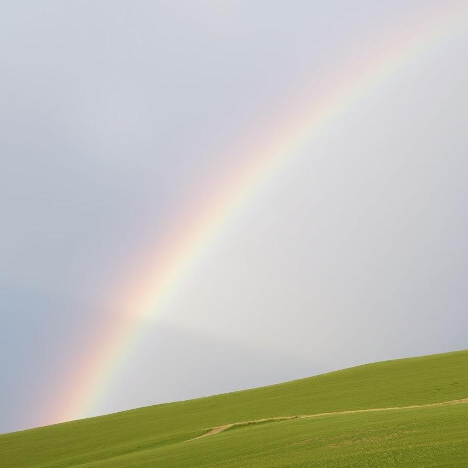 Dream : Colorful rainbow in a dream