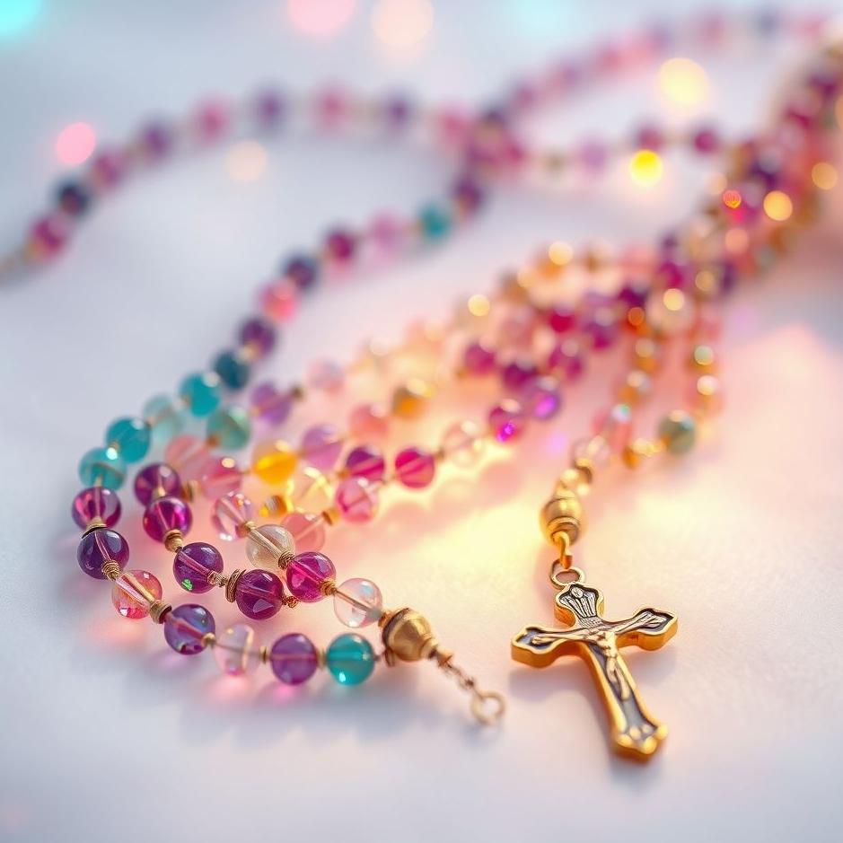 Dream : Colorful rosaries in a dream