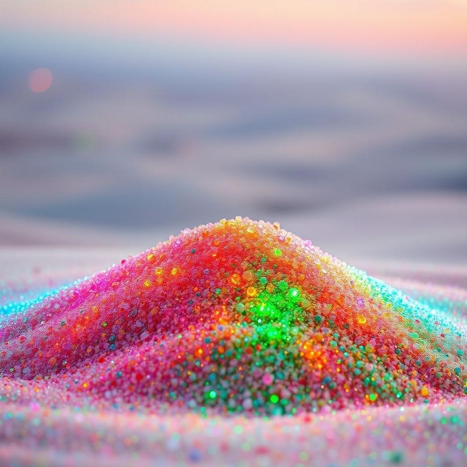 Dream : Colorful sand in a dream
