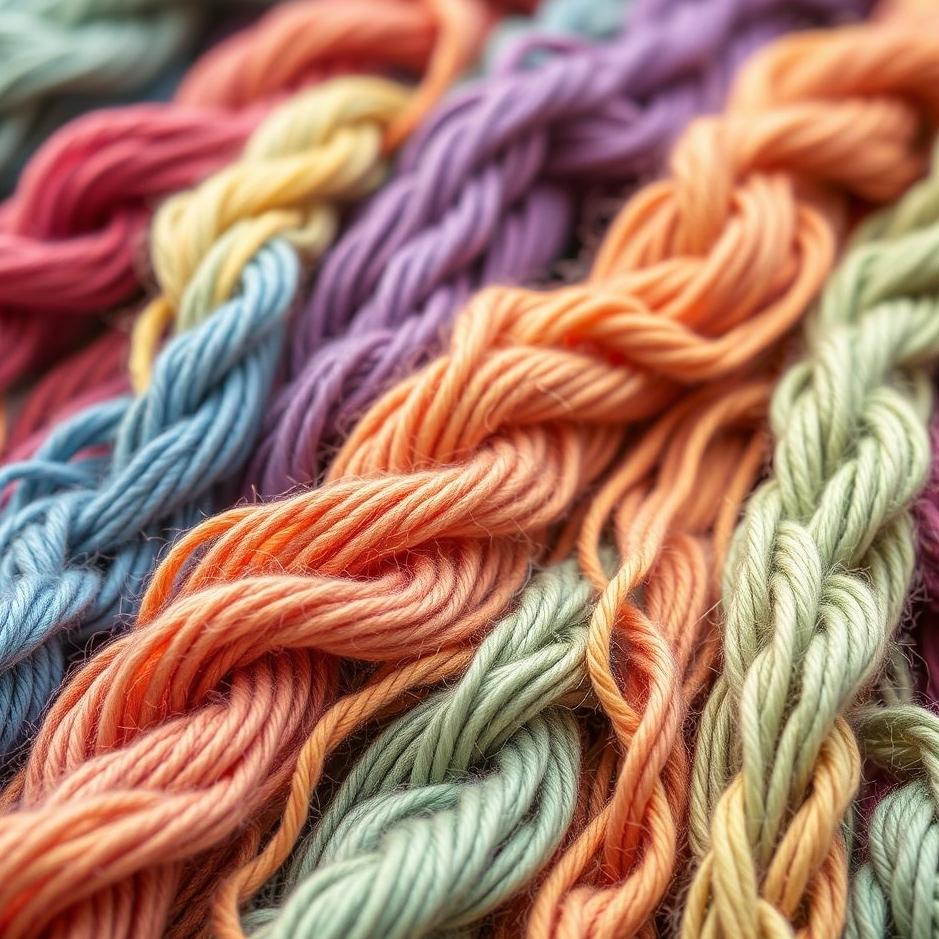 Dream : Colorful skeins of yarn in a dream
