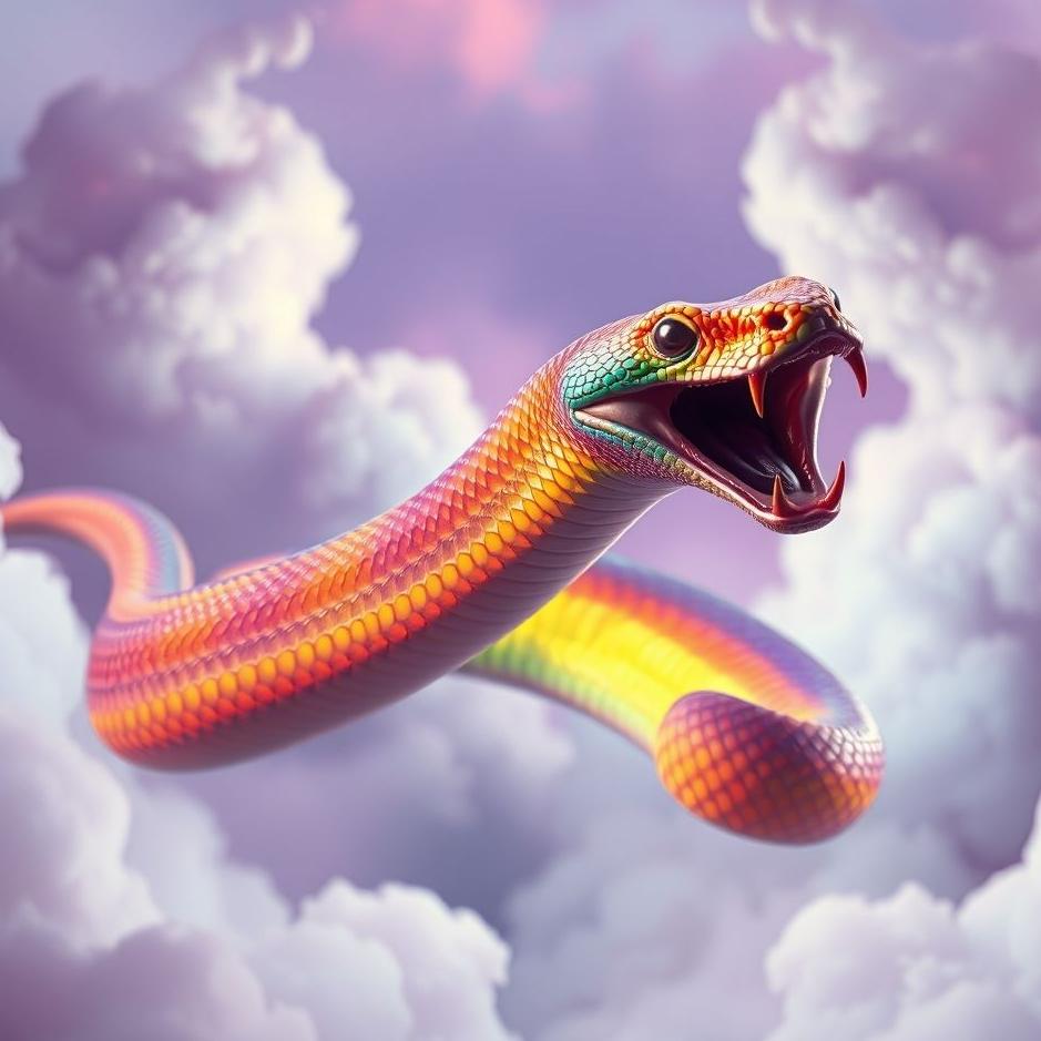 Dream : Colorful snake bite in a dream