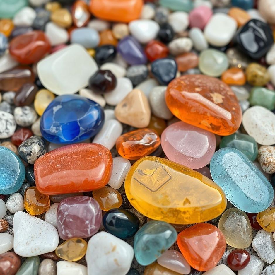Dream : Colorful stones in a dream