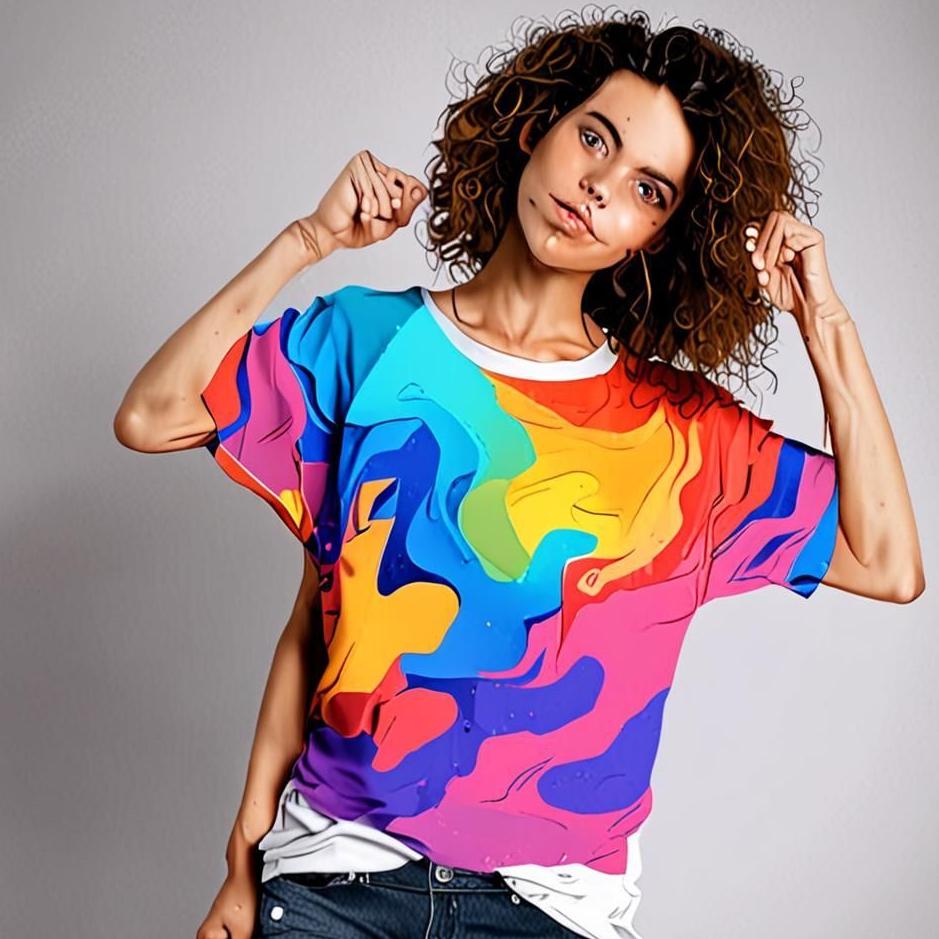 Dream : Colorful t-shirt in a dream