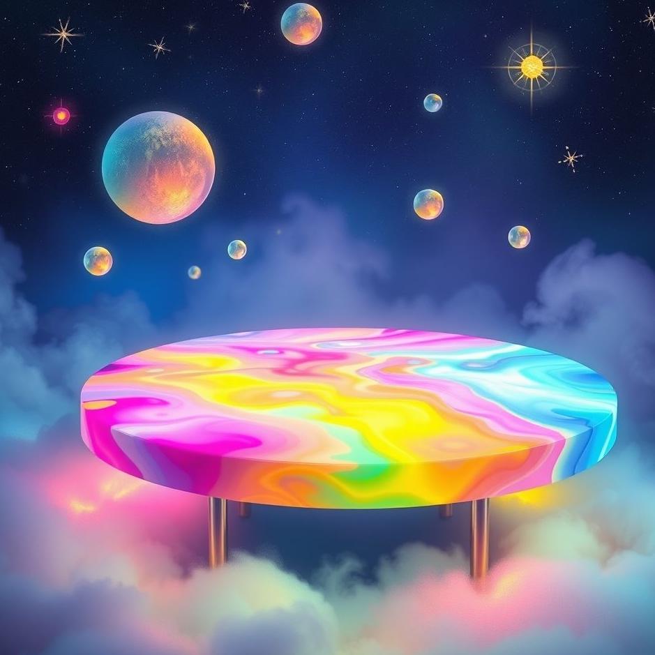 Dream : Colorful table in a dream