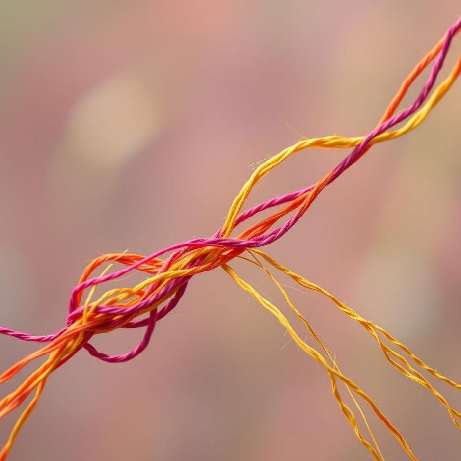 Dream : Colorful thread in a dream