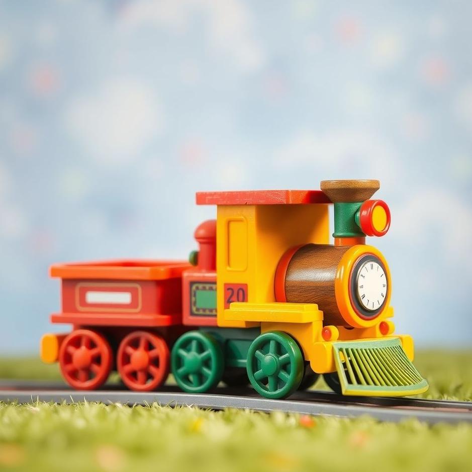Dream : Colorful toy train in a dream