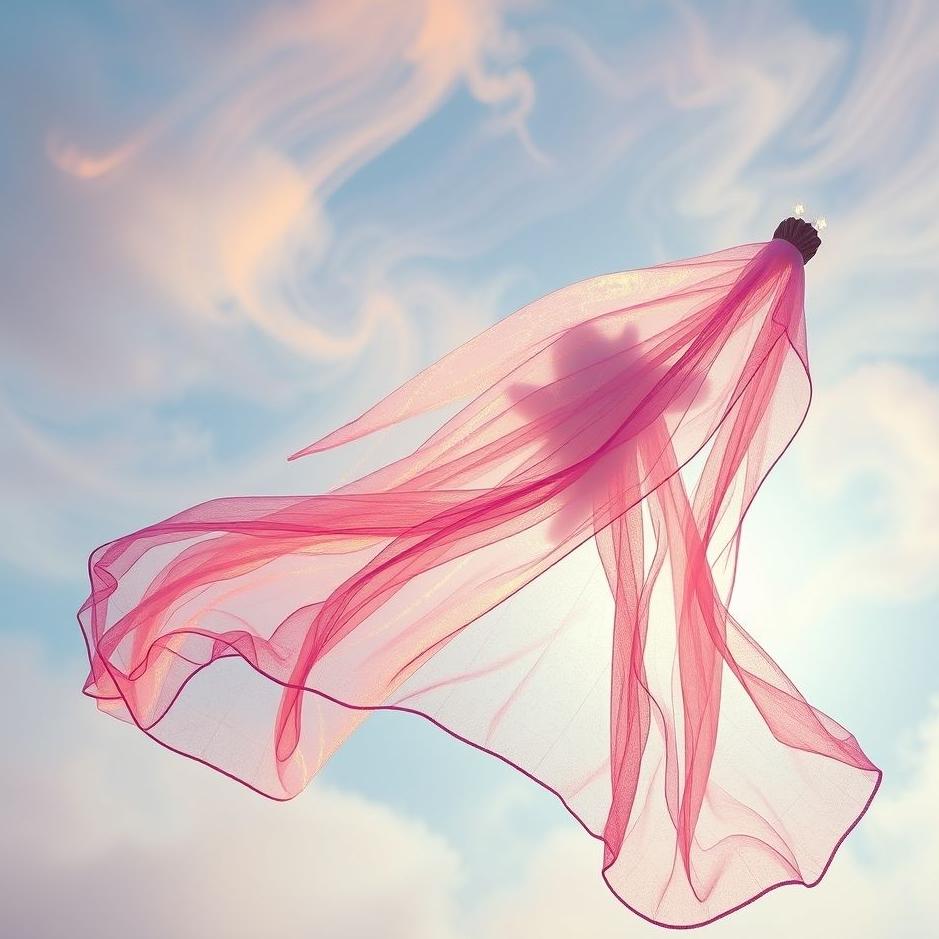 Dream : Colorful veil in a dream