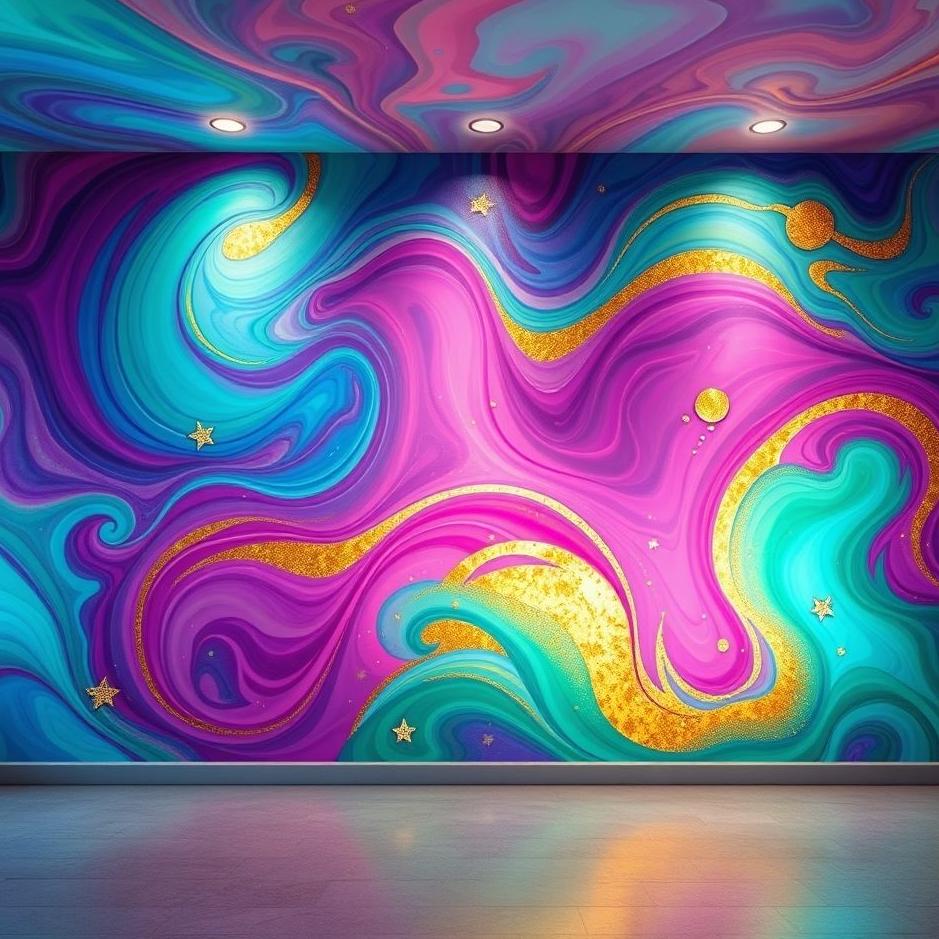 Dream : Colorful wall in a dream