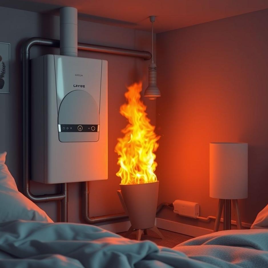 Dream : Combi boiler catching fire in a dream