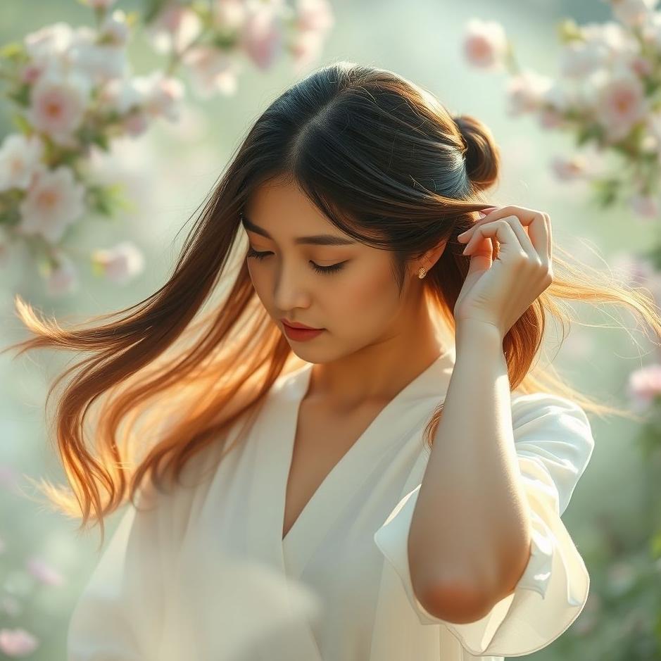 Dream : Combing and tying your hair in a dream