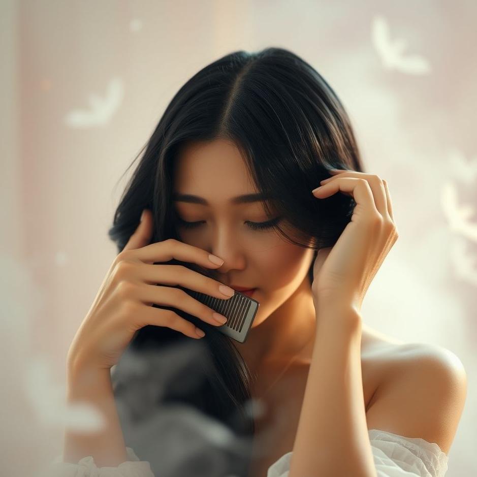 Dream : Combing black hair in a dream