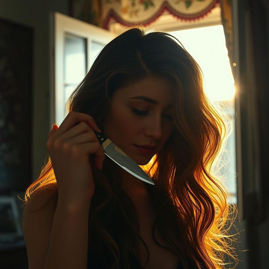 Dream : Combing hair with a knife 