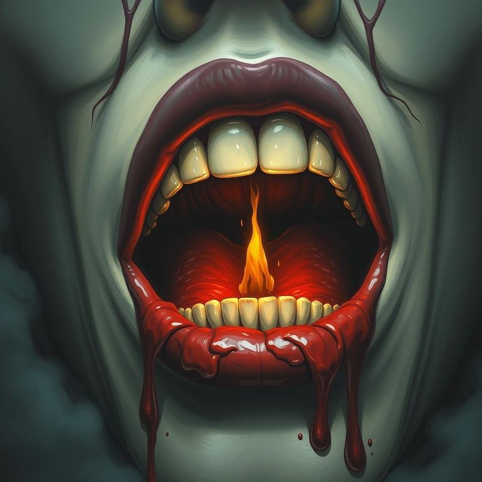 Dream : Come blood from the mouth in the dream