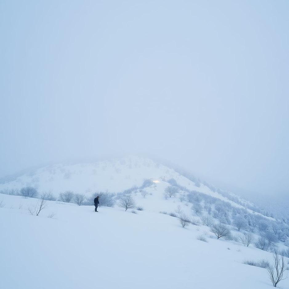 Dream : Coming down from a snowy hill in a dream