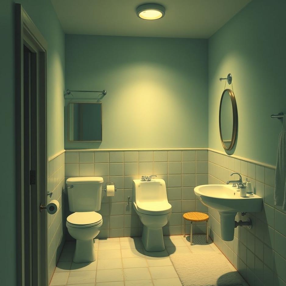 Dream : Coming out of the bathroom in a dream