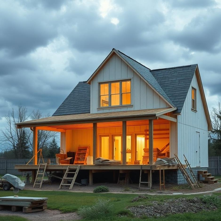 Dream : Construction being done at home in a dream