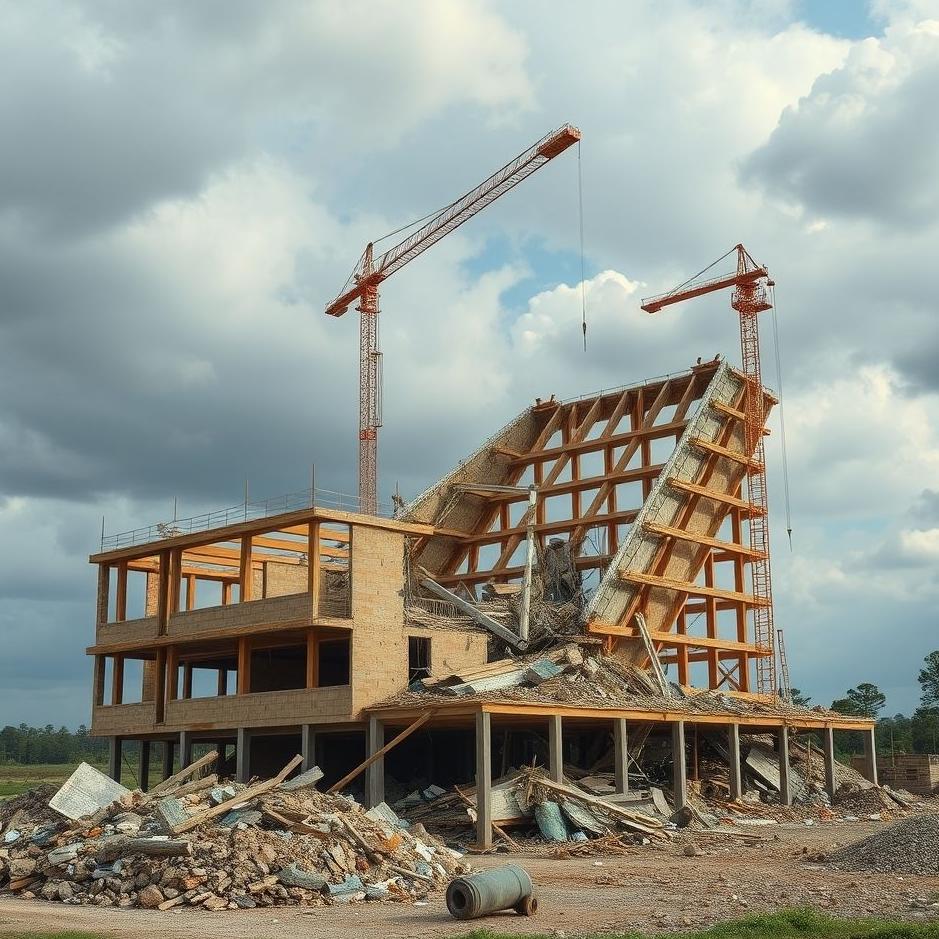 Dream : Construction collapse in a dream