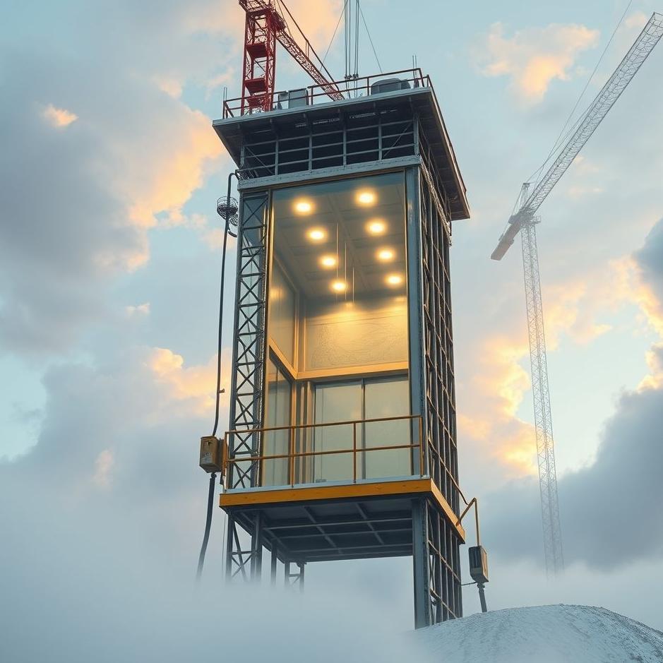 Dream : Construction elevator in a dream