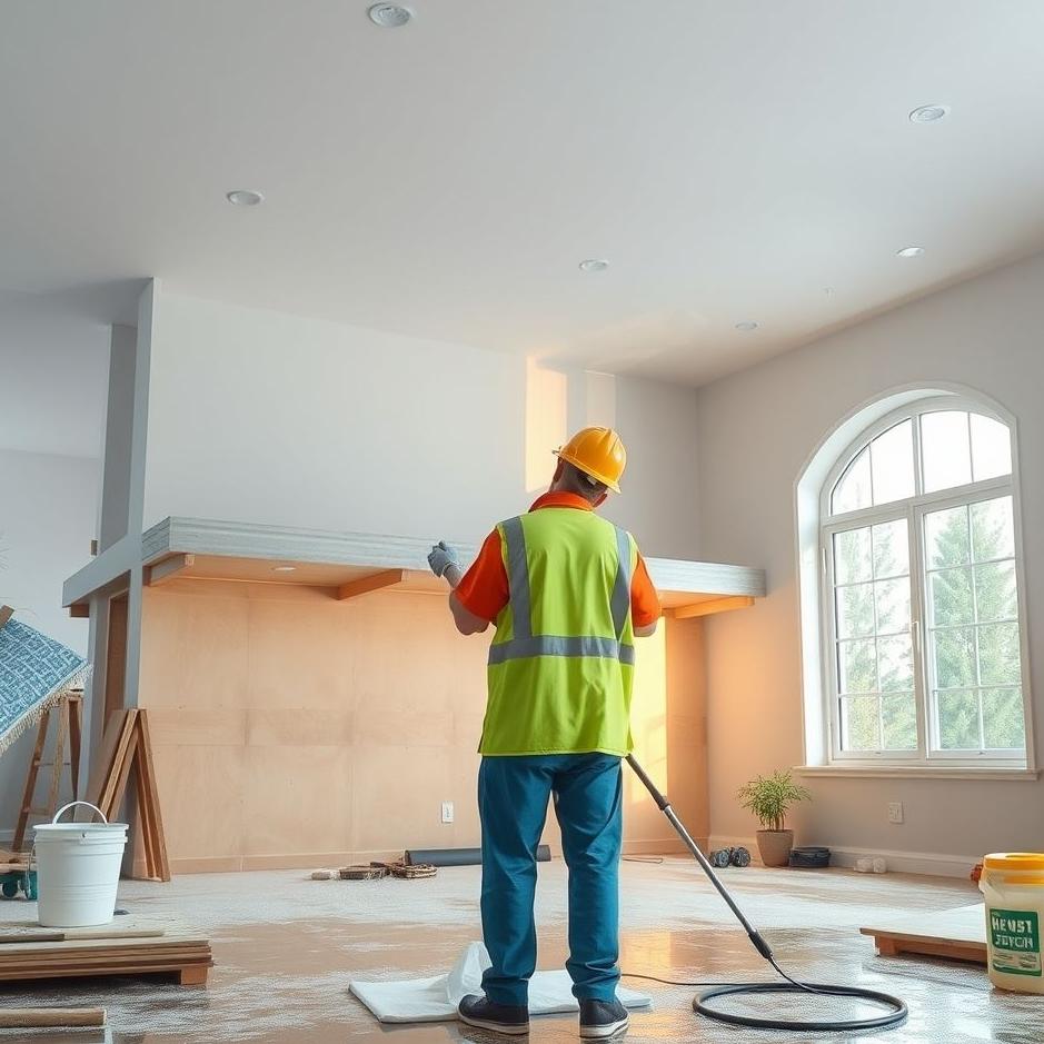 Dream : Construction house cleaning in a dream