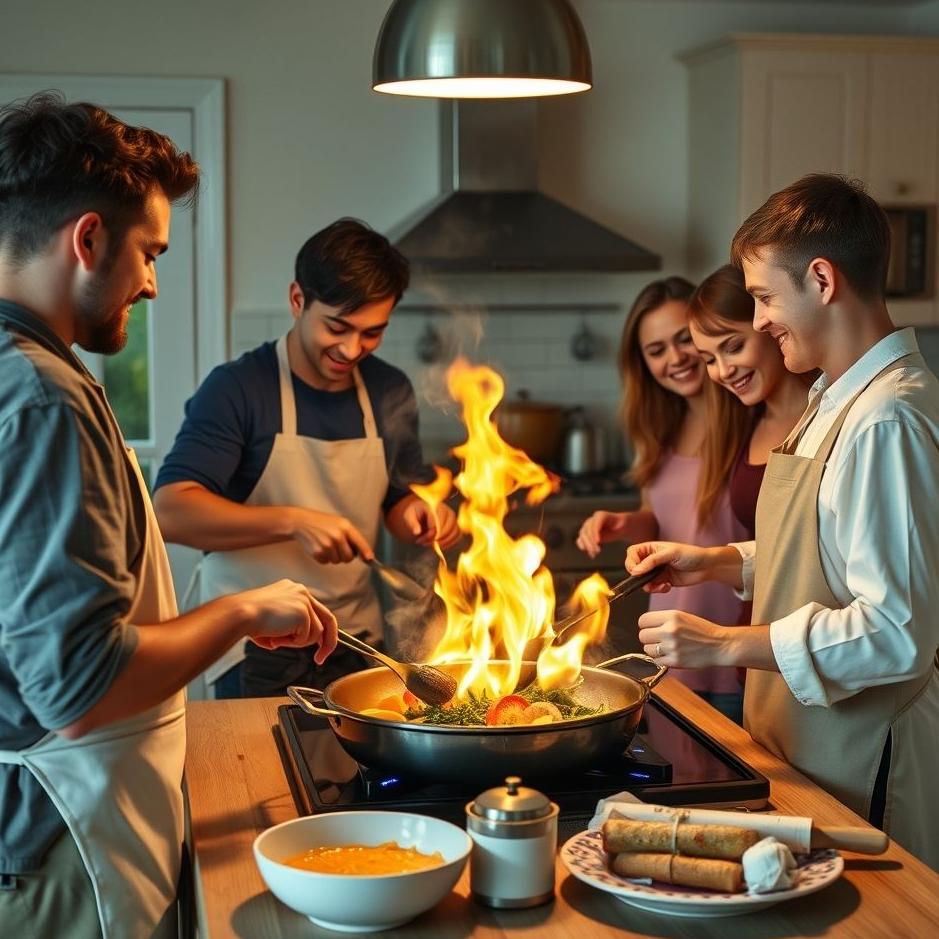 Dream : Cook with friends in the dream