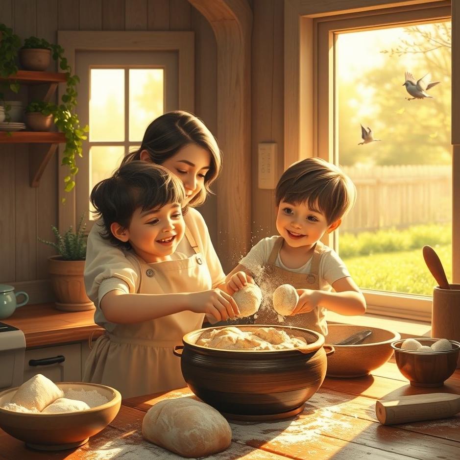 Dream Dictionary : Cooking bread with mother in the dream