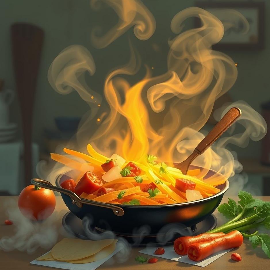 Dream : Cooking food in a dream