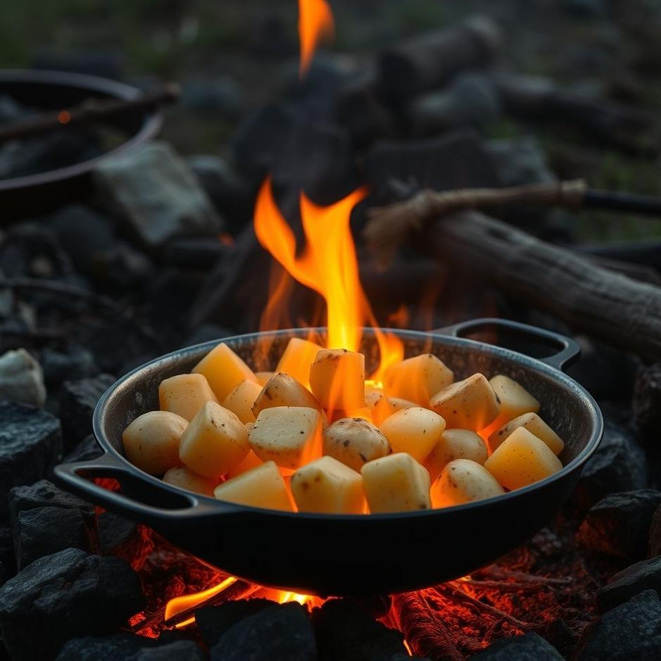 Dream : Cooking potatoes in the fire in the dream