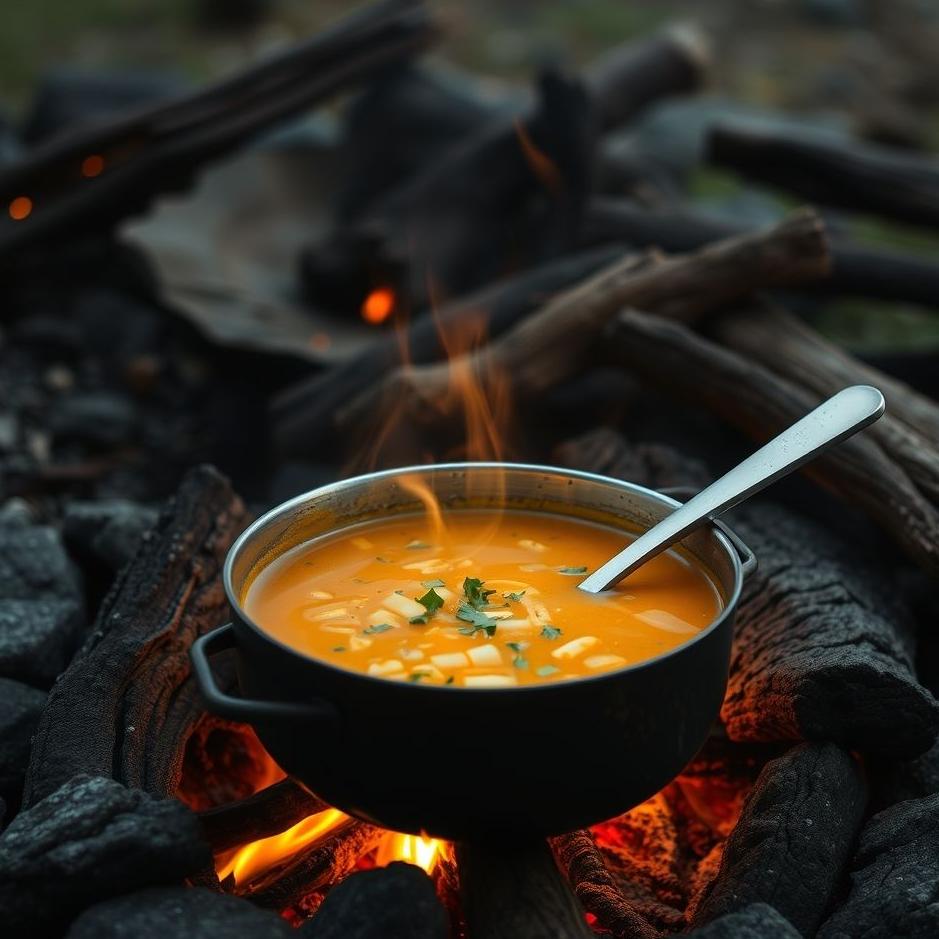 Dream Dictionary : Cooking soup in the fire in the dream
