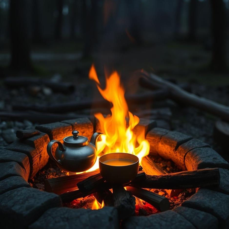 Dream Dictionary : Cooking tea in the fire in the dream