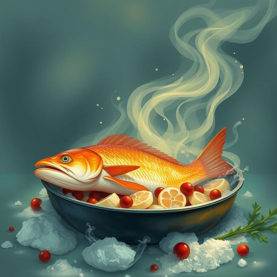 Dream : Cooking with fish in a dream