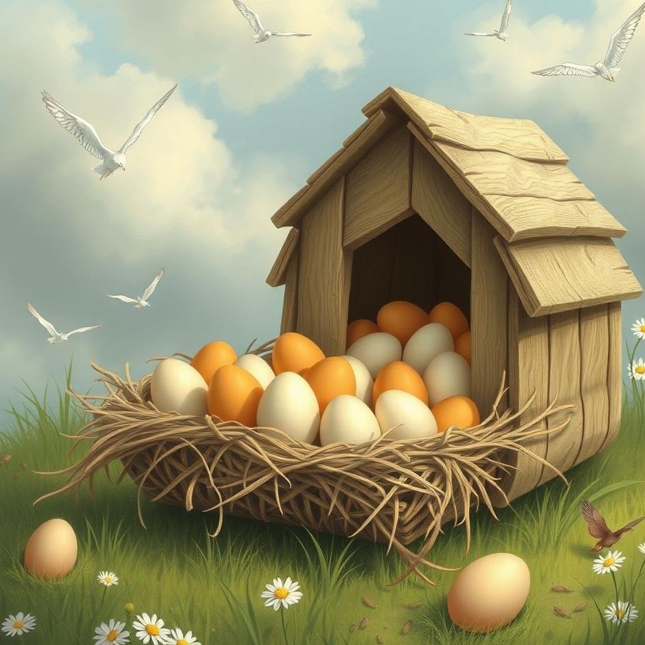 Dream : Coop of eggs in a dream