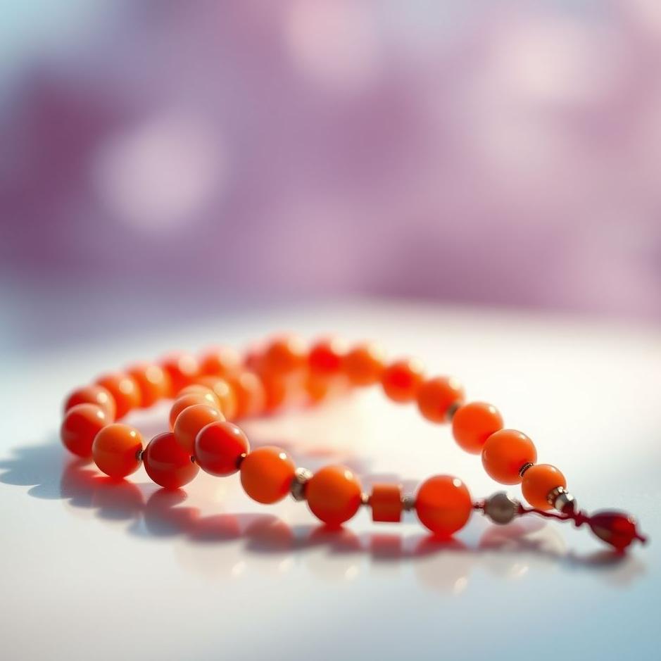 Dream : Coral prayer beads in a dream