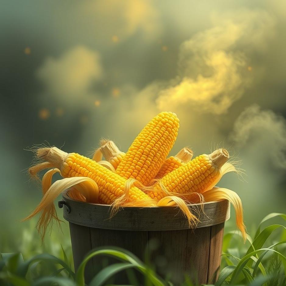 Dream : Corn in a bucket in a dream