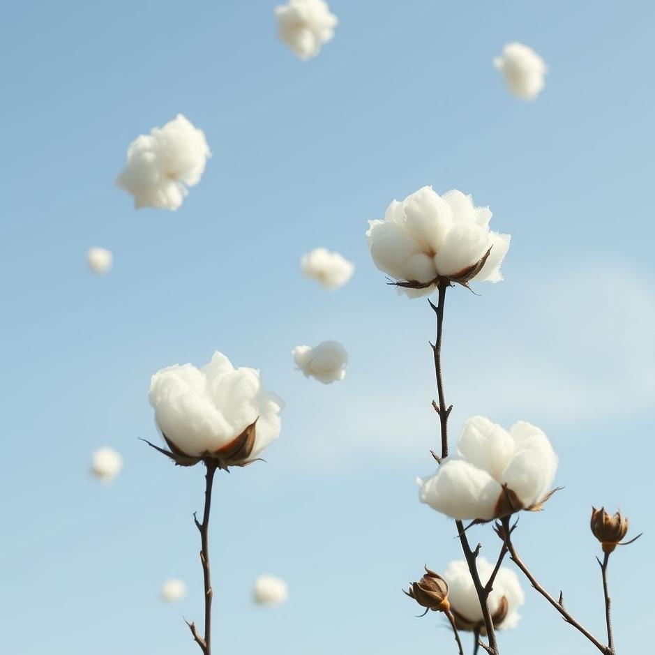 Dream : Cotton falling from the sky in a dream