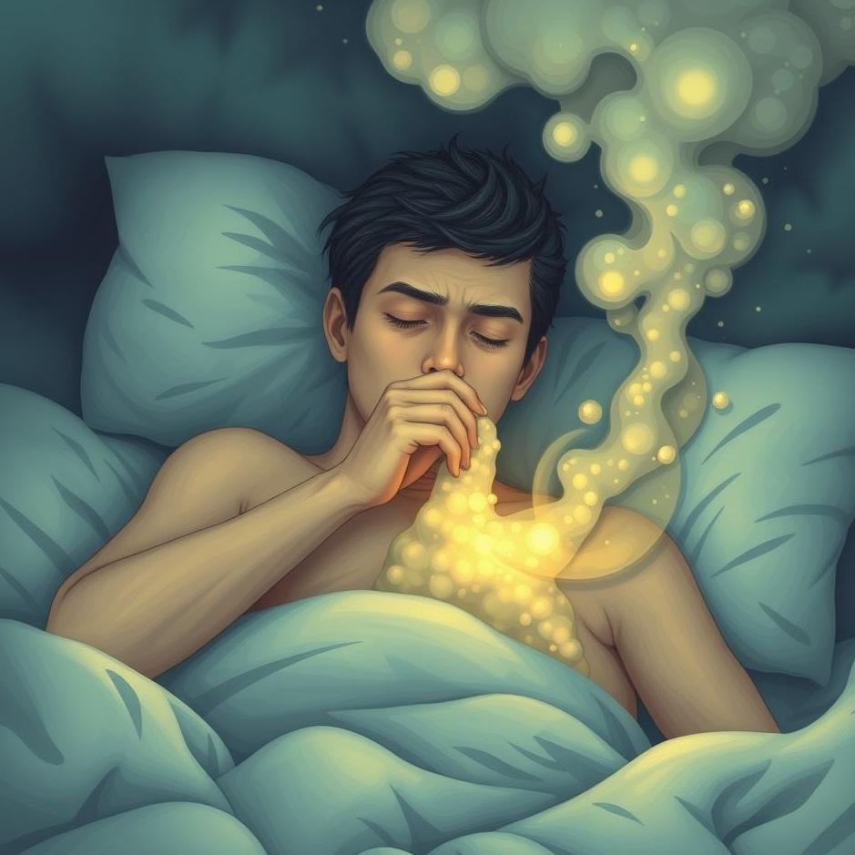 Dream : Coughing up huge phlegm in a dream
