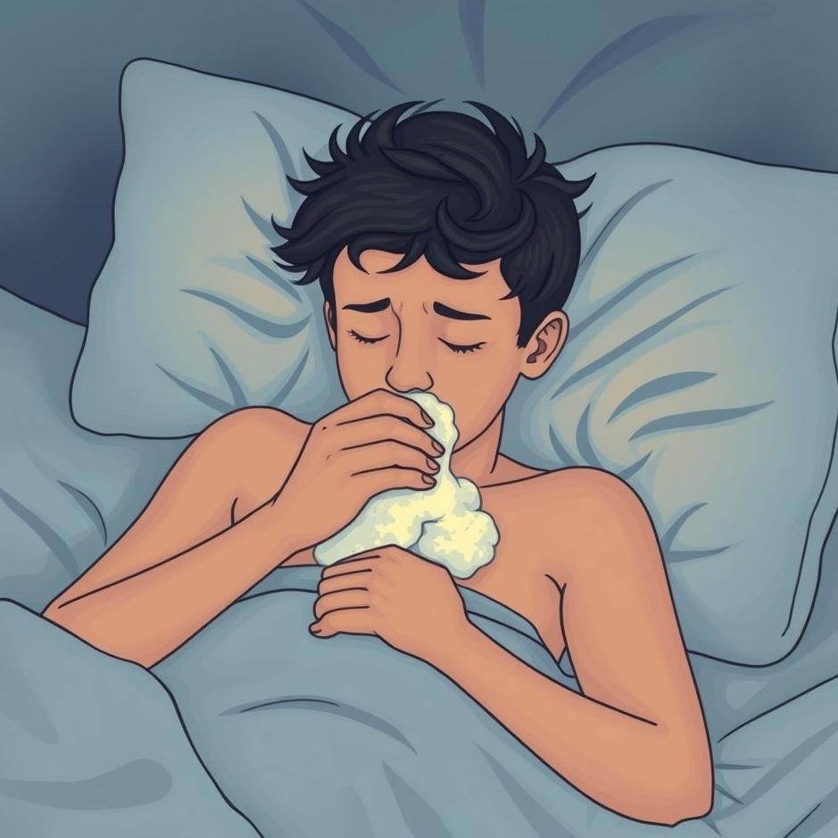 Dream : Coughing with phlegm in a dream