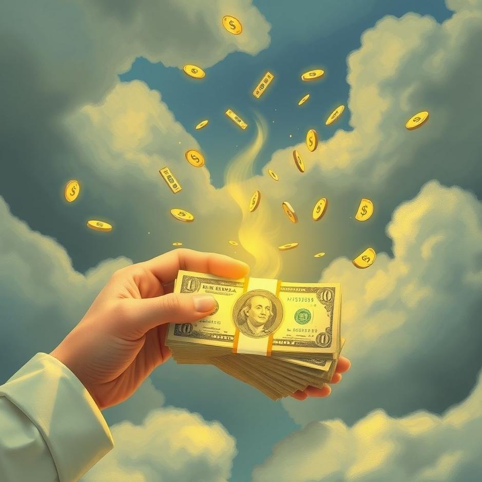 Dream : Counting and giving money in a dream