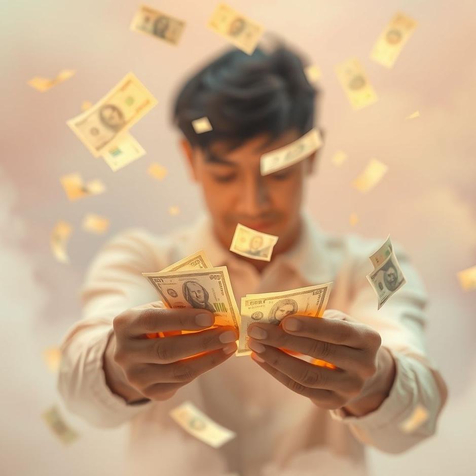 Dream : Counting and giving paper money in a dream