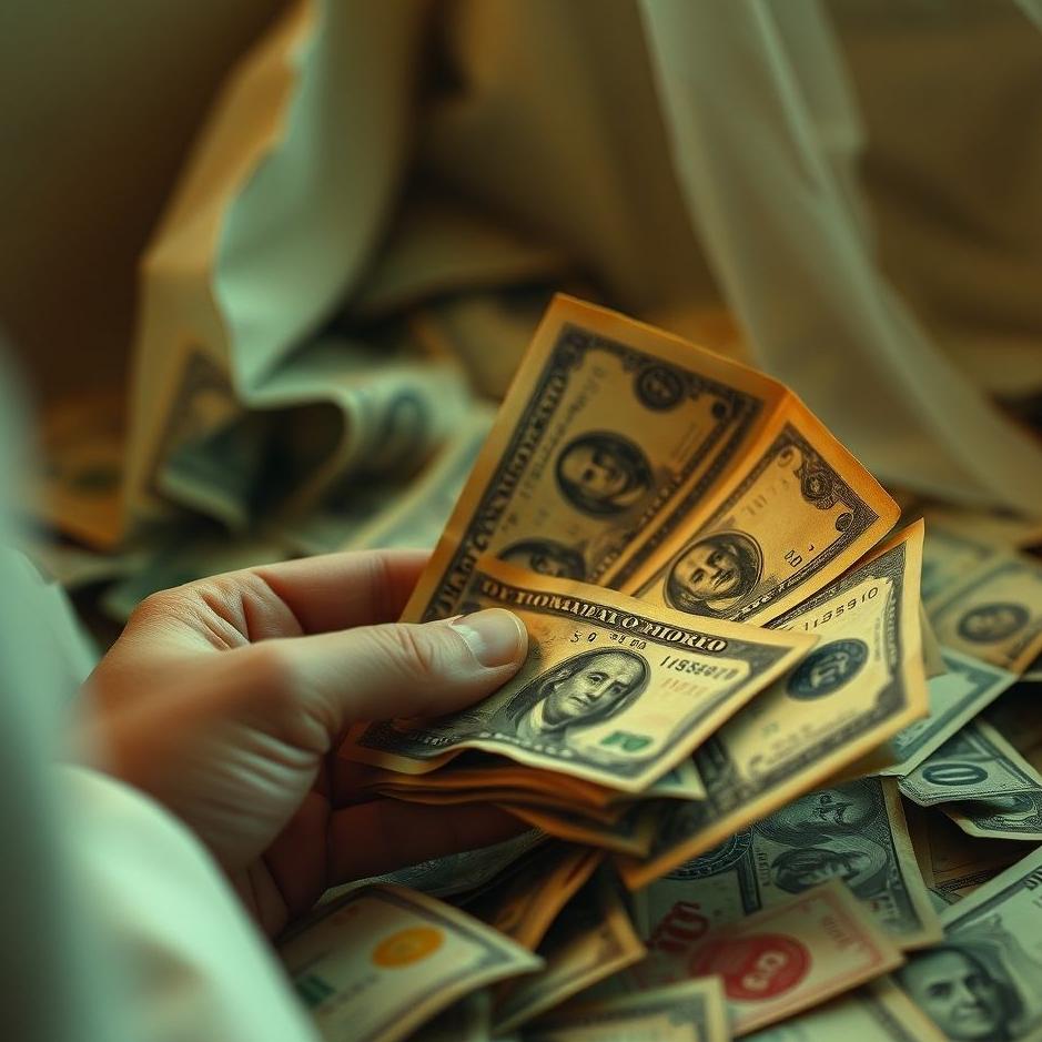 Dream : Counting old banknotes in a dream