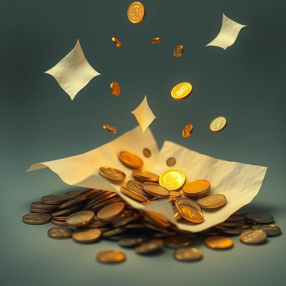 Dream : Counting paper and coins in a dream