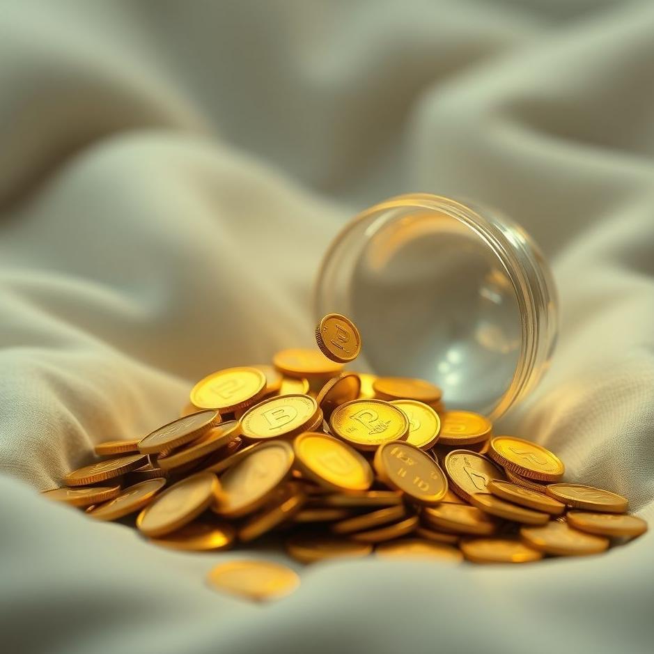 Dream : Counting small gold coins in a dream