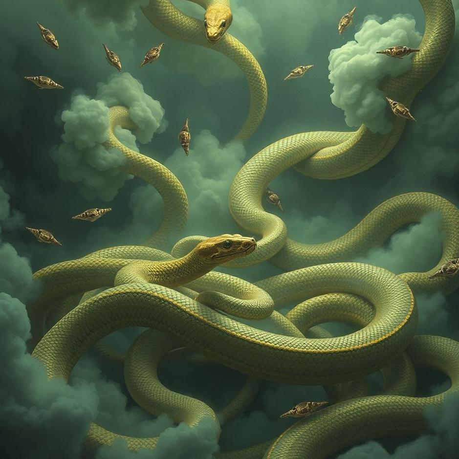Dream : Countless snakes in a dream