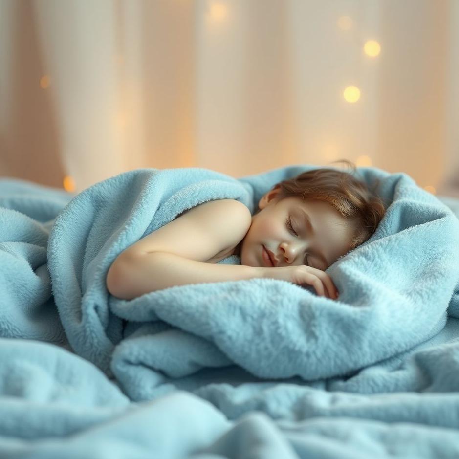 Dream : Covering a blue blanket in a dream