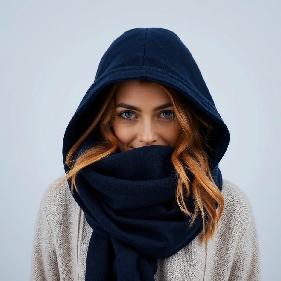 Dream : Covering a navy blue scarf