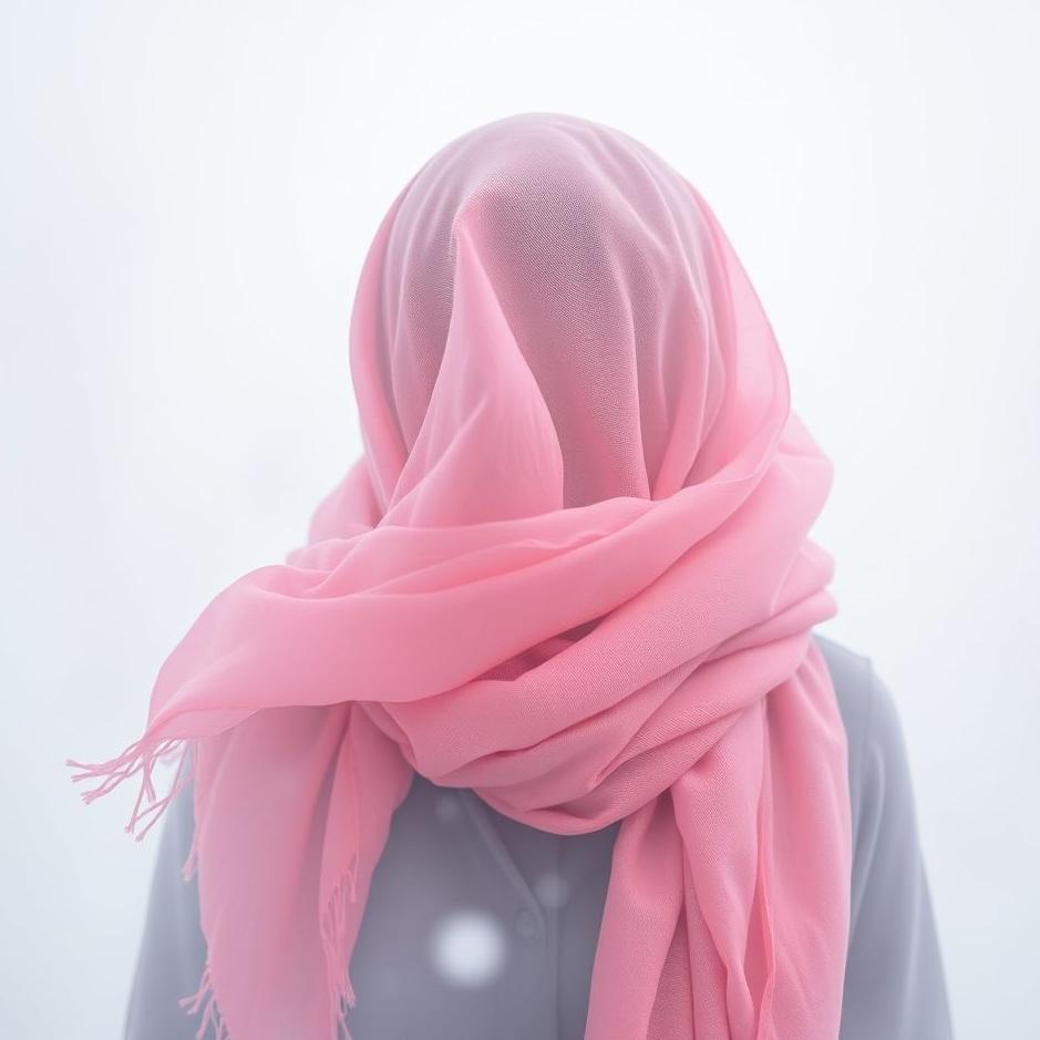 Dream : Covering a pink scarf in a dream