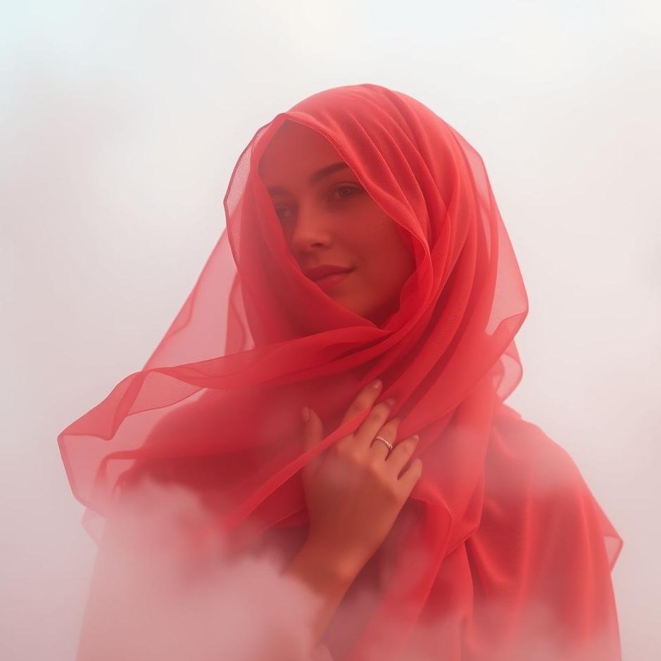 Dream : Covering a red headscarf in a dream