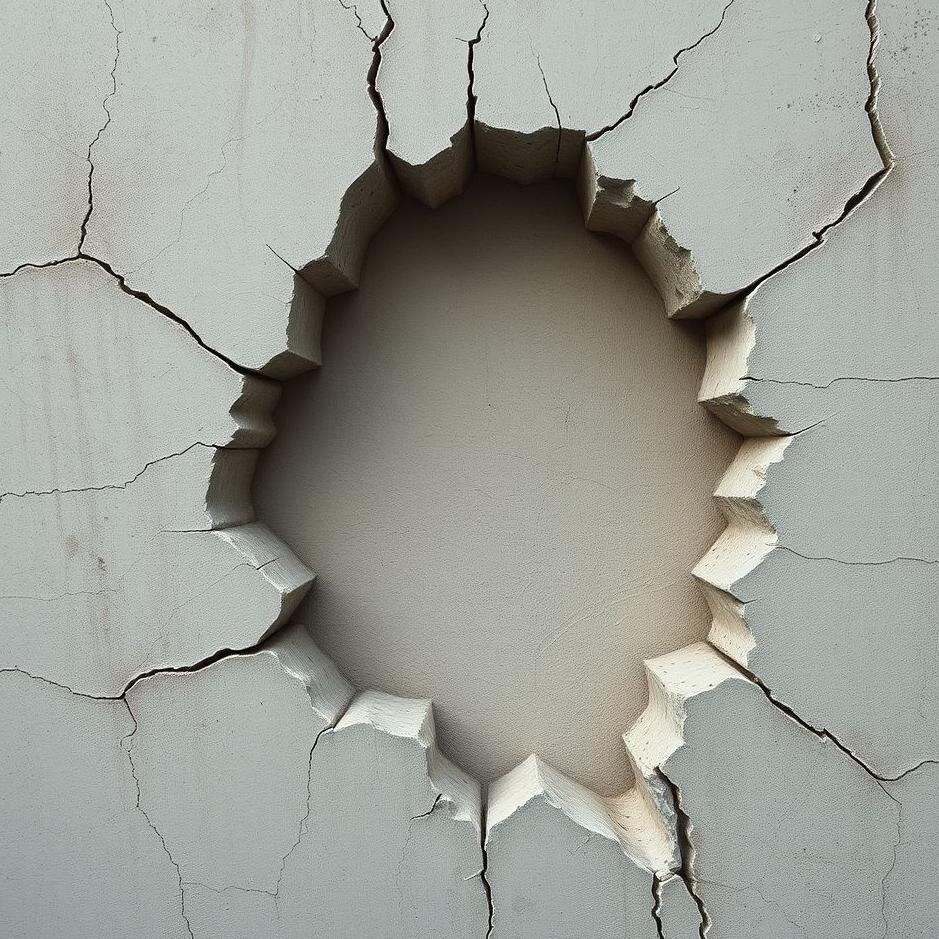 Dream : Cracked walls in a dream