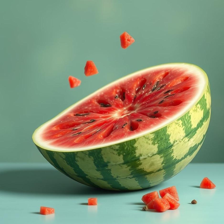 Dream : Cracked watermelon in a dream