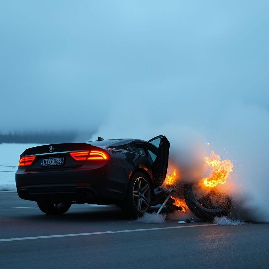 Dream : Crashing into a black car in a dream